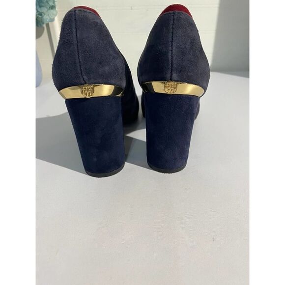 Tommy Hilfiger Black Suede Block Heels - Picture 8 of 10